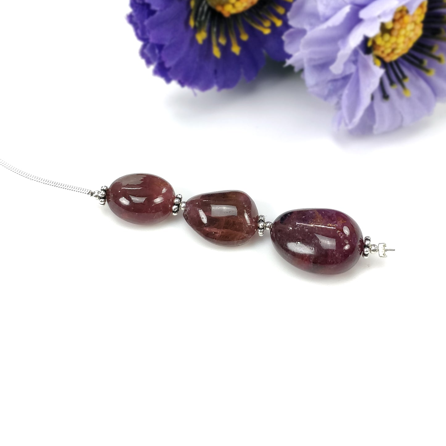 Tourmaline Gemstone Loose Beads : Natural Untreated Bi-Color Tourmaline Uneven Shape Plain Nuggets