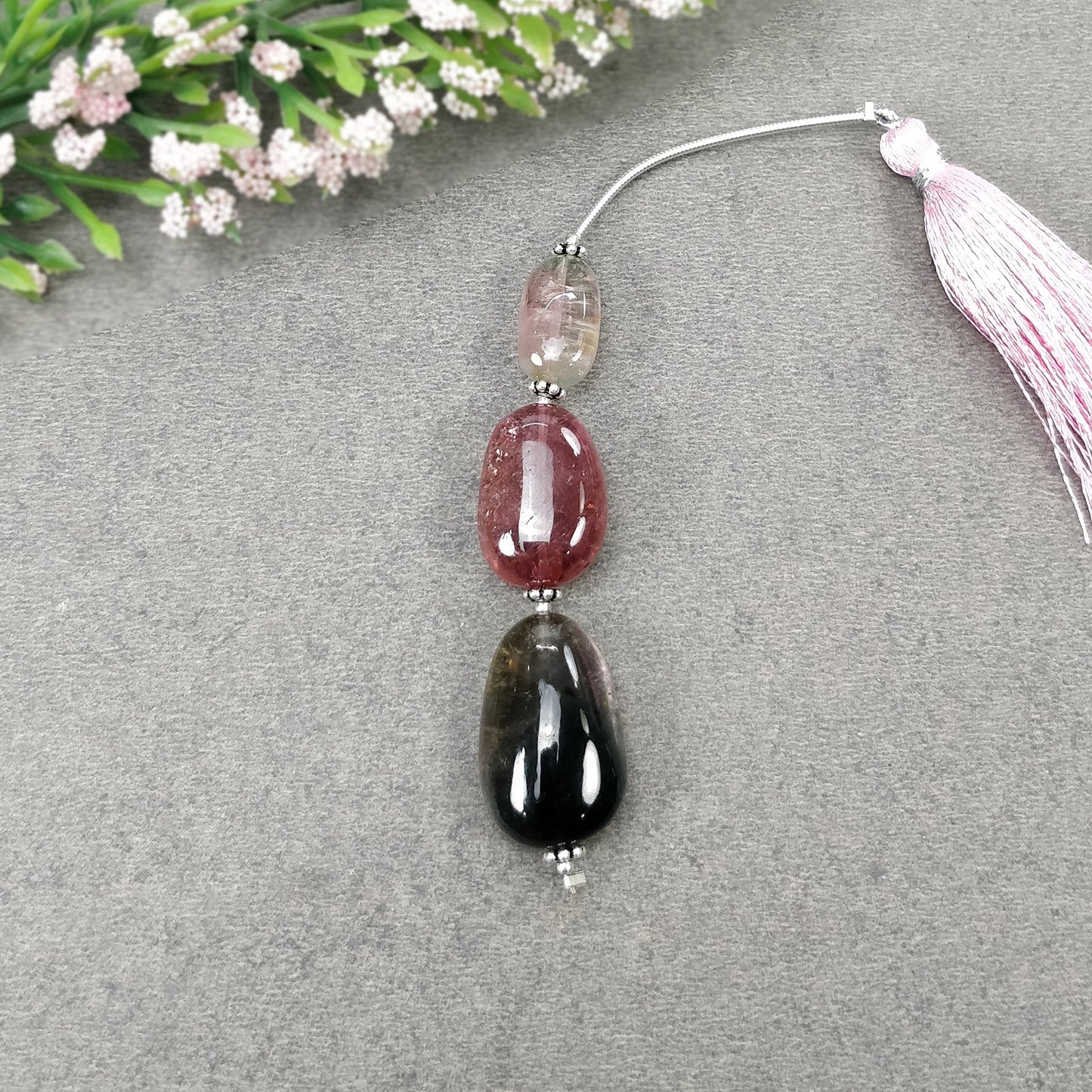 Watermelon TOURMALINE Gemstone Loose Beads : 53.15cts Natural Bi-Color Tourmaline Uneven Shape Plain Nuggets 15*8mm - 22*14.5mm