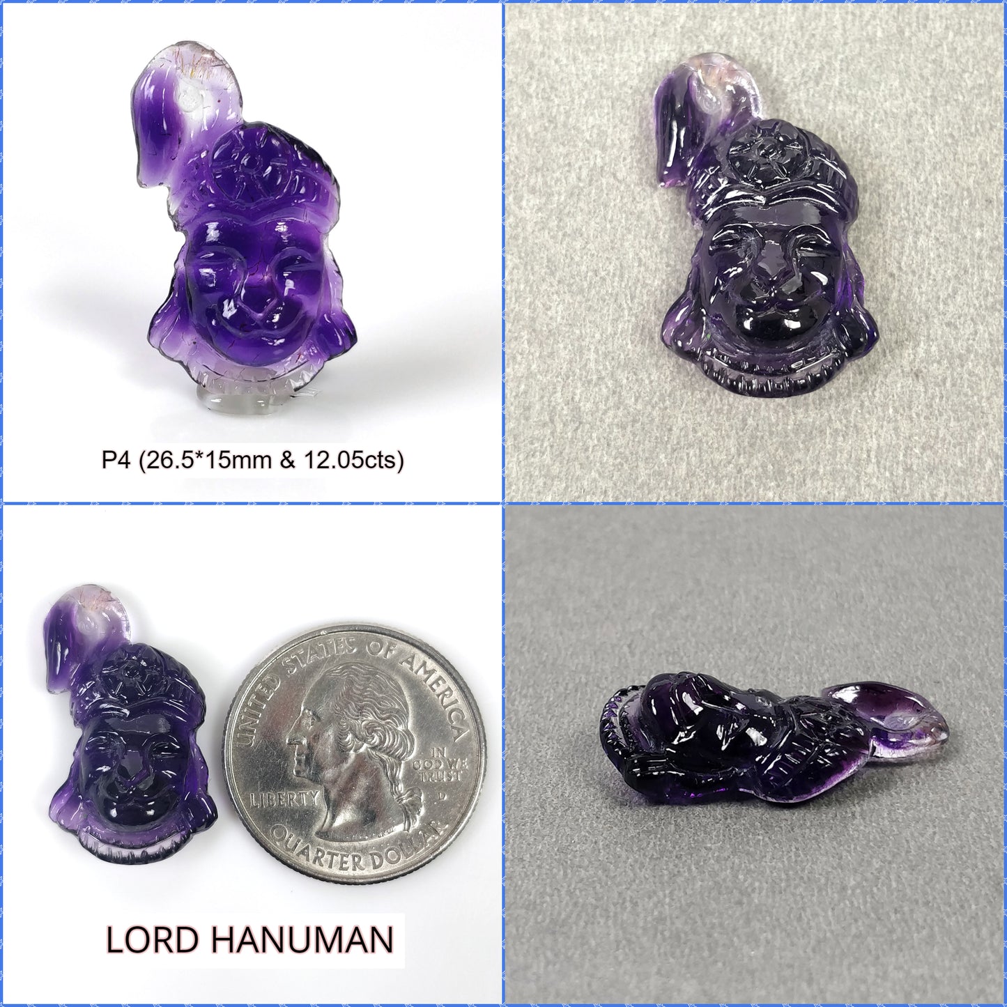 Amethyst Lord Hanuman
