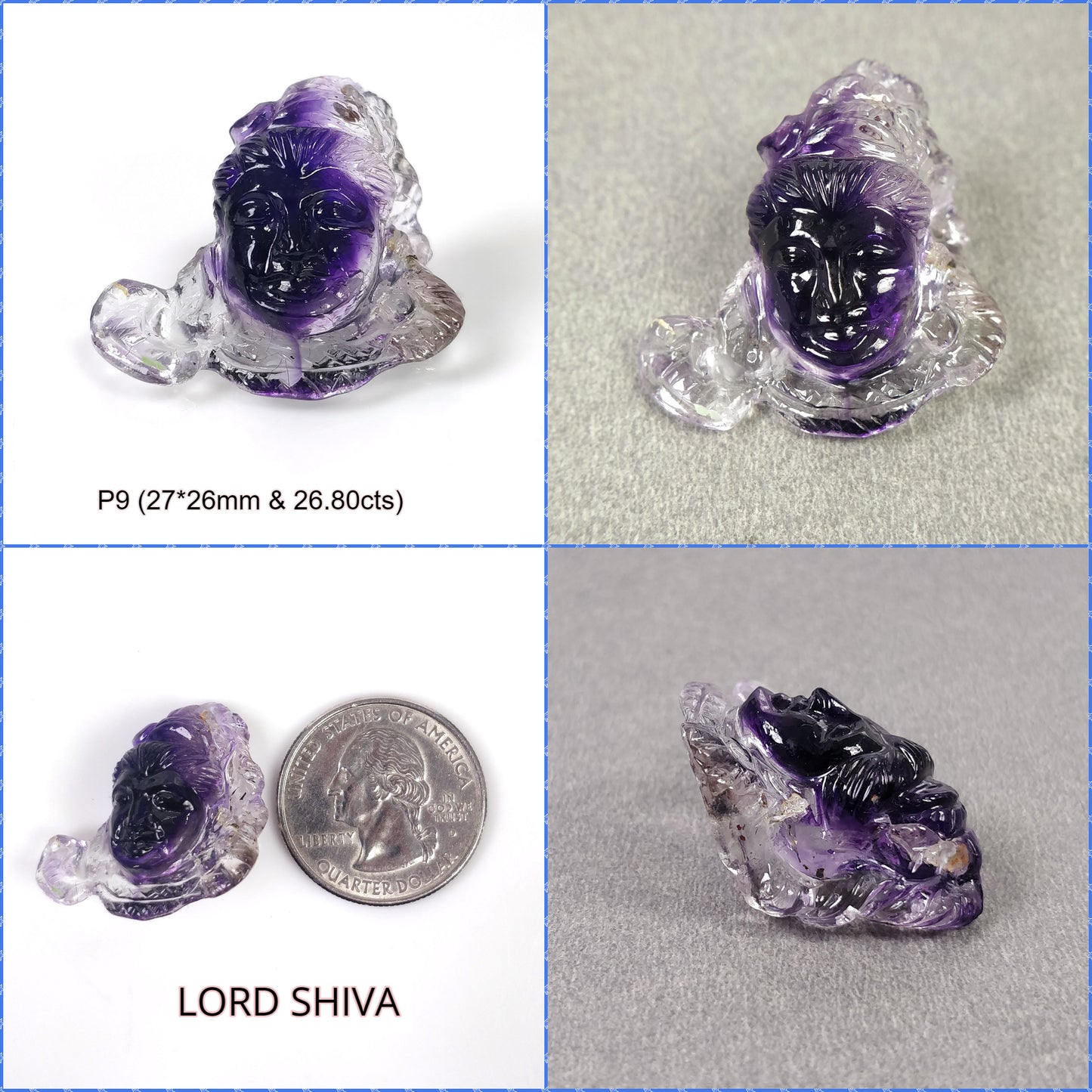 Amethyst Lord Shiva
