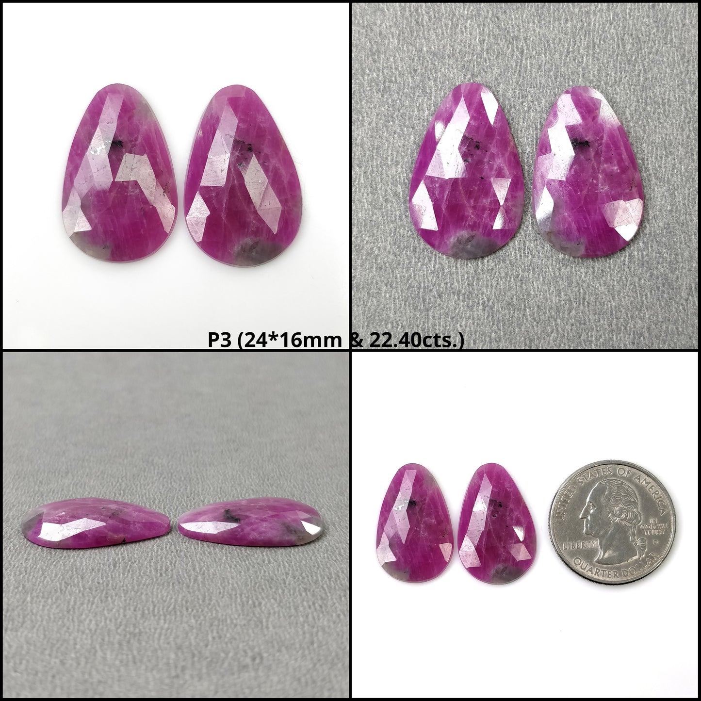 Multi Sapphire Rose Cut
