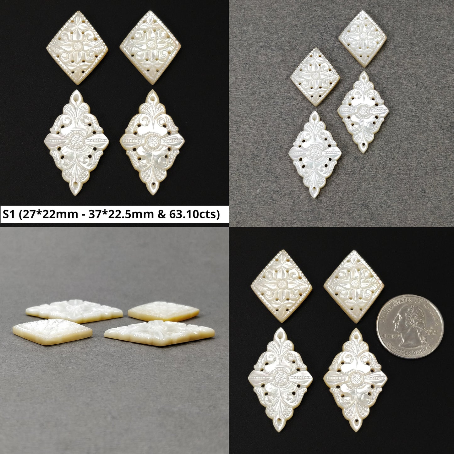 White Mop Gemstone