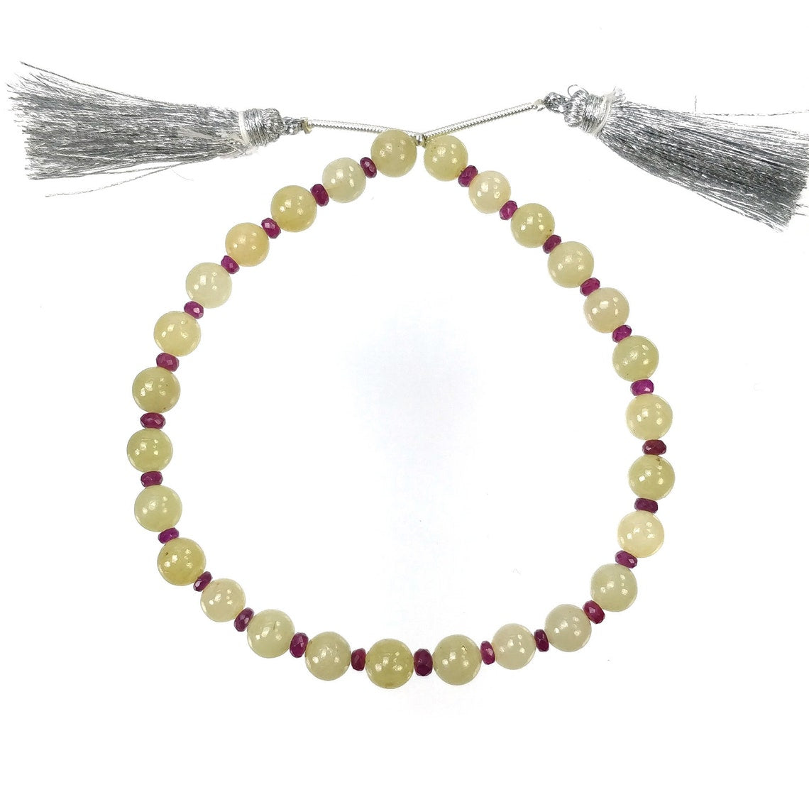 Yellow And Blue SAPPHIRE EMERALD RUBY Gemstone Loose Beads: 64.00cts Natural Unheated Round Plain & Faceted Nuggets 3mm- 6mm 8"