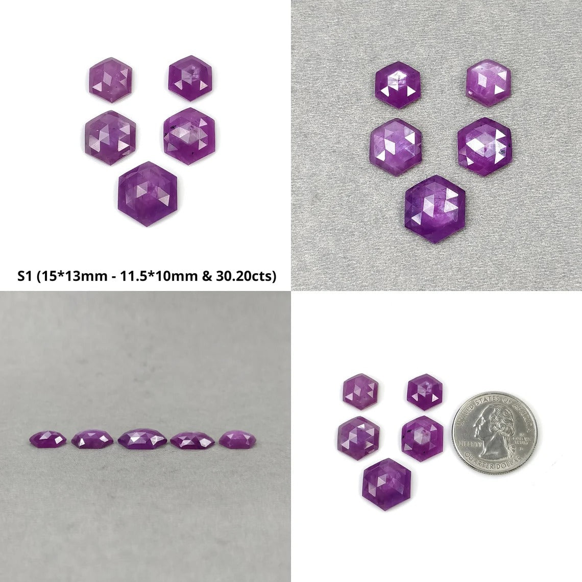 Rose Cut Sapphire