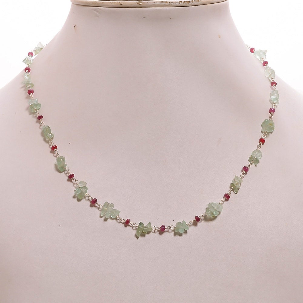 Raw Emerald Necklace
