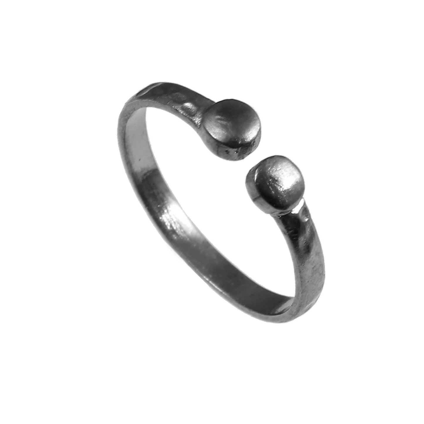 Brass Black Oxidized Plated Hammer Texture Support Adjustable Ring Raw Brass Ring Creation Component Ring Diy Boho Ring Band Handmade Ring