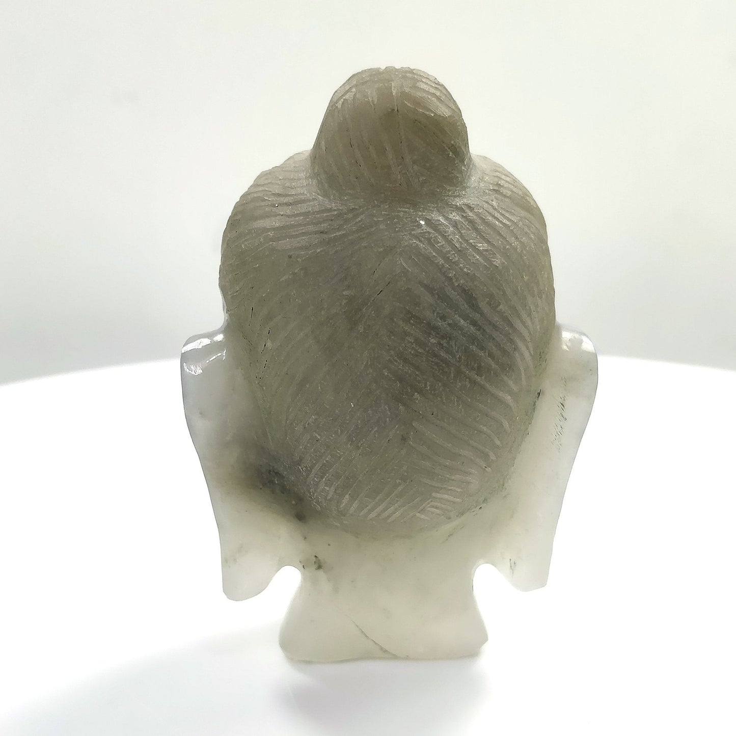 QUARTZ Gemstone Sculpture Figurine : 234.00gms Natural Untreated Quartz Gemstone Hand Carved BUDDHA Sculpture 83*53mm*50(h)mm