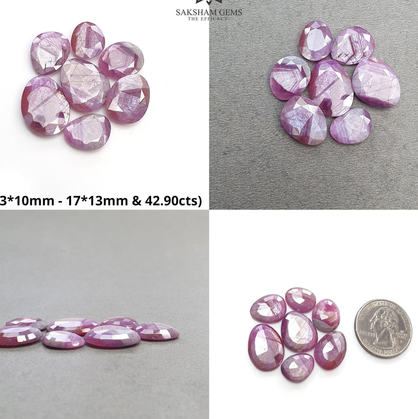 Chocolate Pink Blue & Silver Sheen Sapphire Gemstone Normal Cut : Natural Untreated Golden Brown Sapphire Egg Shape Set
