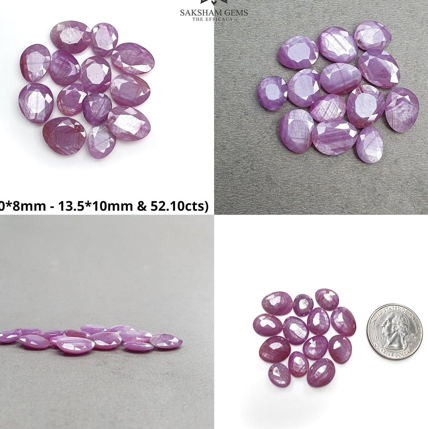 Raspberry Pink Sheen Sapphire Gemstone Normal Cut : Natural Untreated Unheated Sapphire Uneven Egg Shape Faceted Set