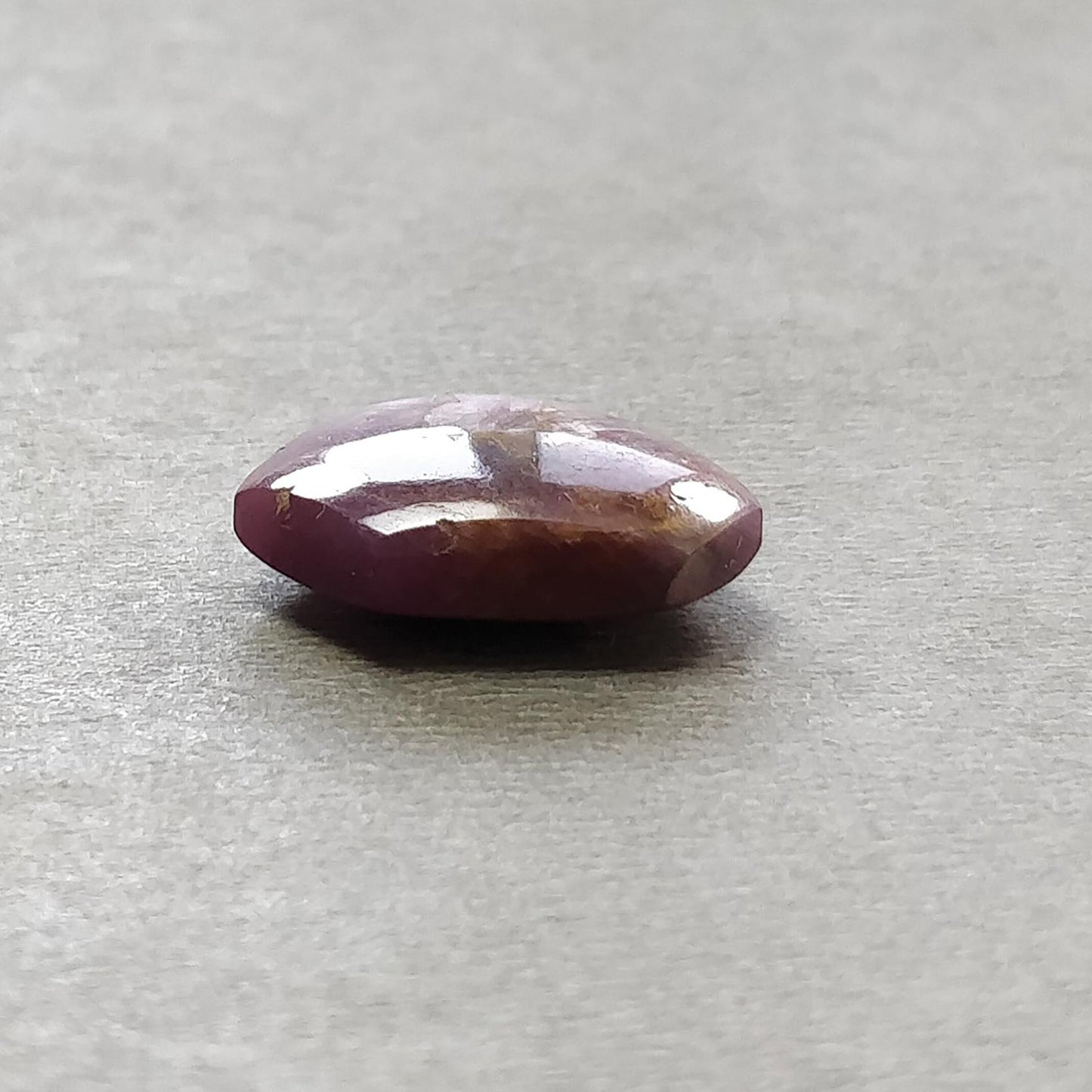 Johnson Star Trapiche Ruby Gemstone Cabochon : 15.60cts Natural Untreated Unheated 6Ray Star Ruby Hexagon Shape 16.5*14mm