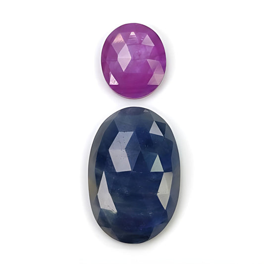 sapphire oval rose cut