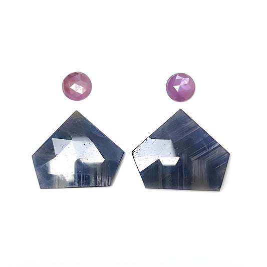 blue sapphire fancy rose cut