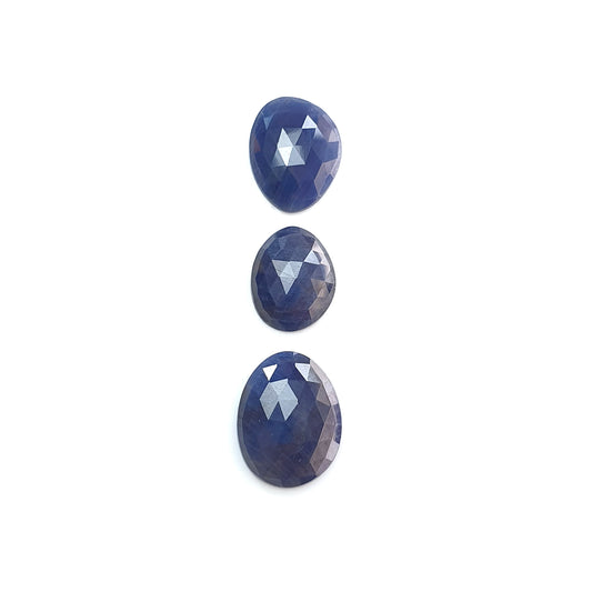 blue sapphire fancy rose cut