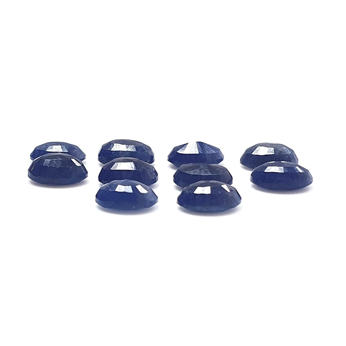 Blue Sapphire Gemstone Faceted Cut: Natural Untreated Unheated Sapphire Oval, Pear Shape Lots for Jewelry September Birthstone