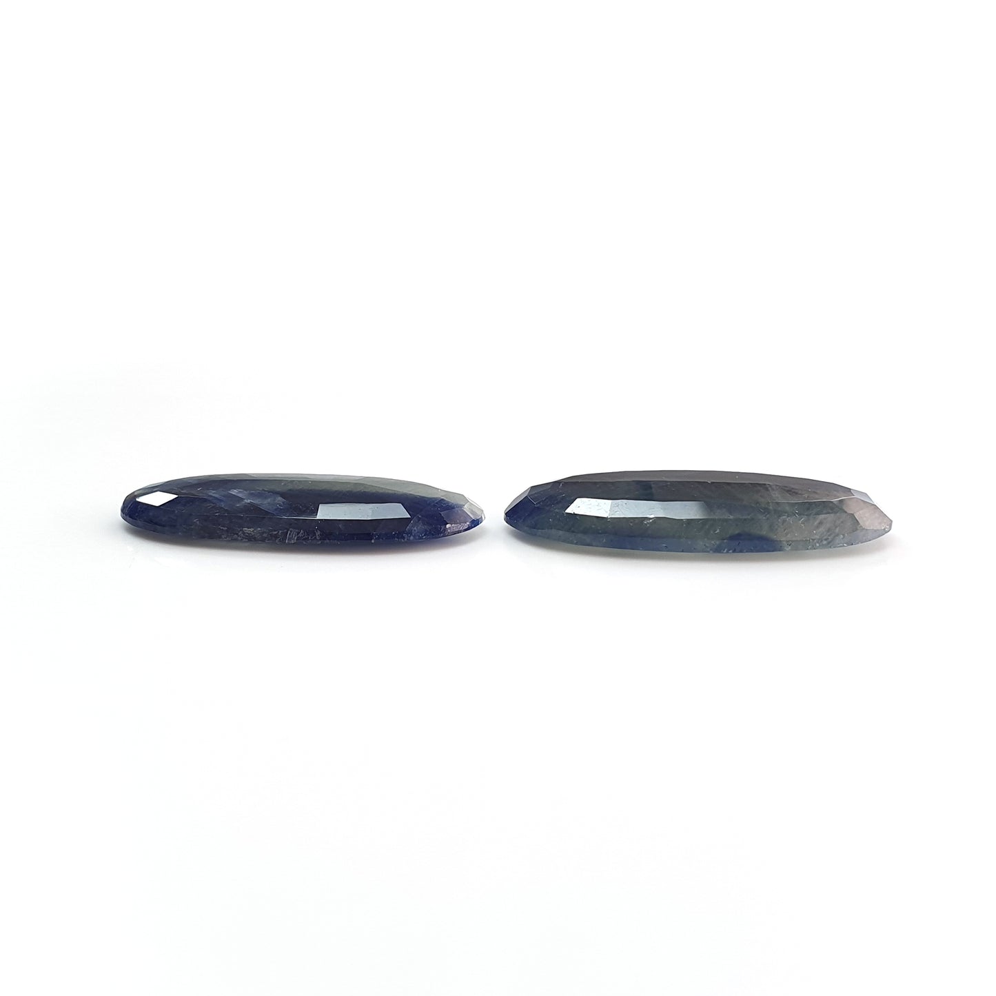43.20cts Multi Sapphire Gemstone Natural Untreated Oval Shape Faceted Cut 2pcs