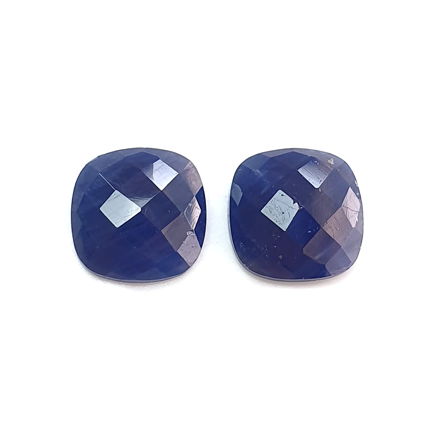 blue sapphire cushion shape rose cut