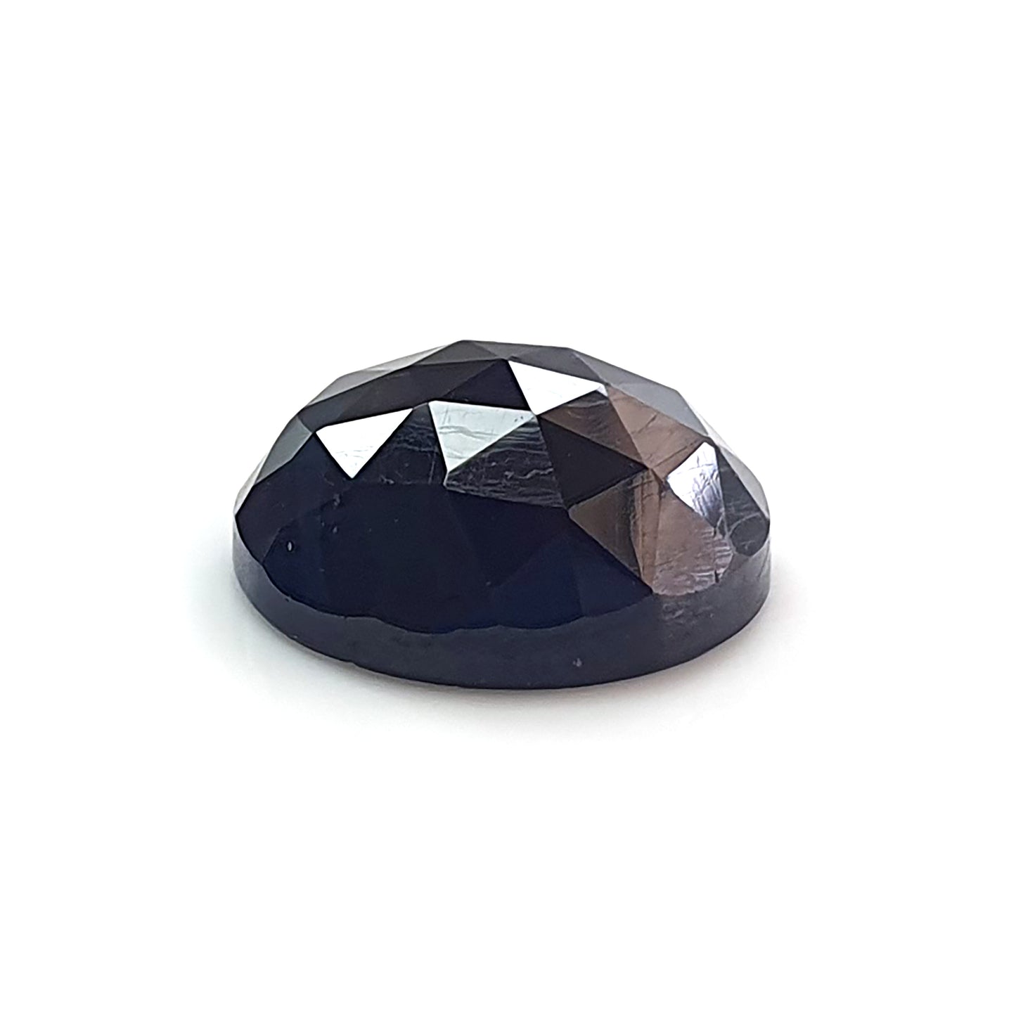 8.00cts Blue Sapphire Gemstone Natural Untreated Rose Cut Slices Round Shape 12mm