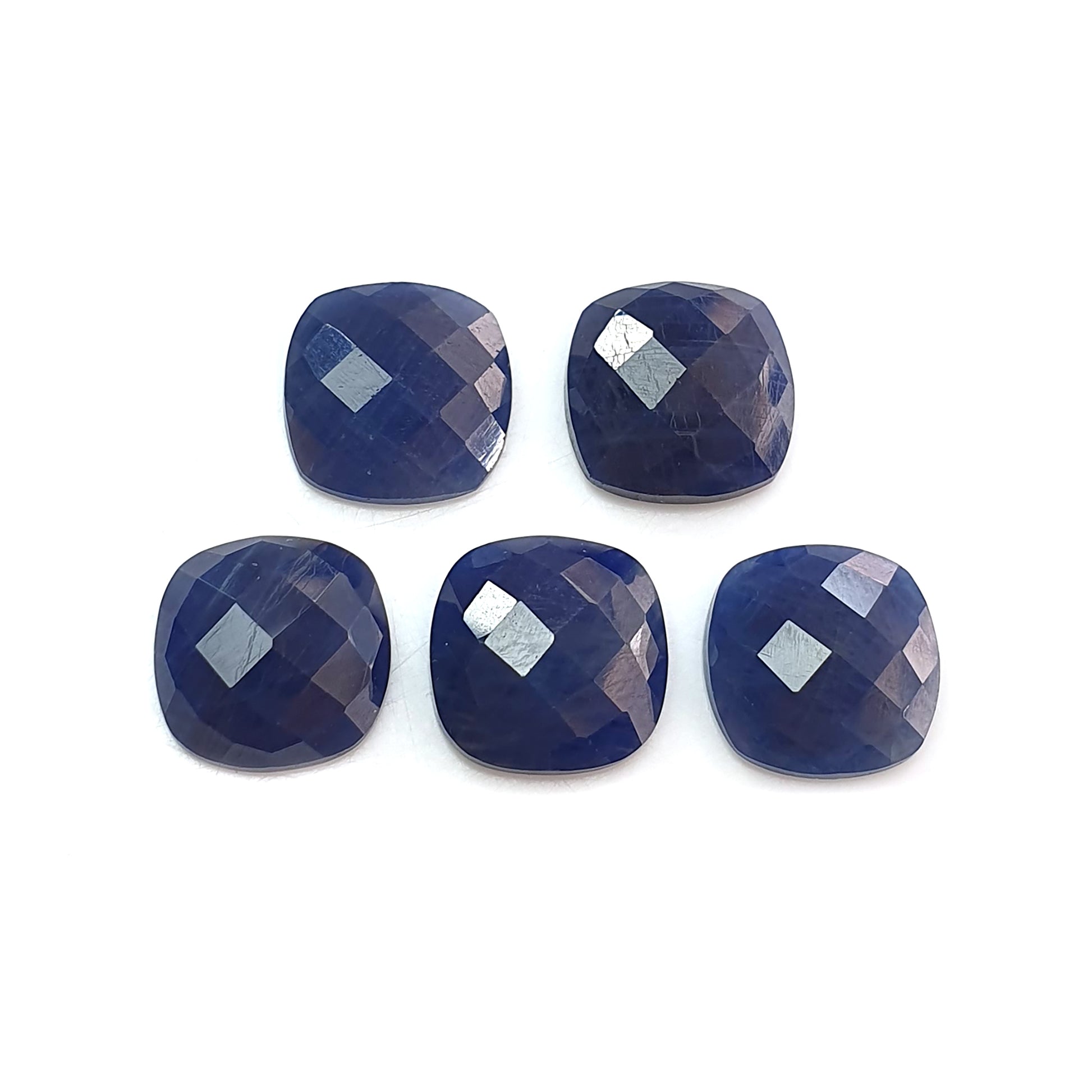 sapphire rose cut cushion shape