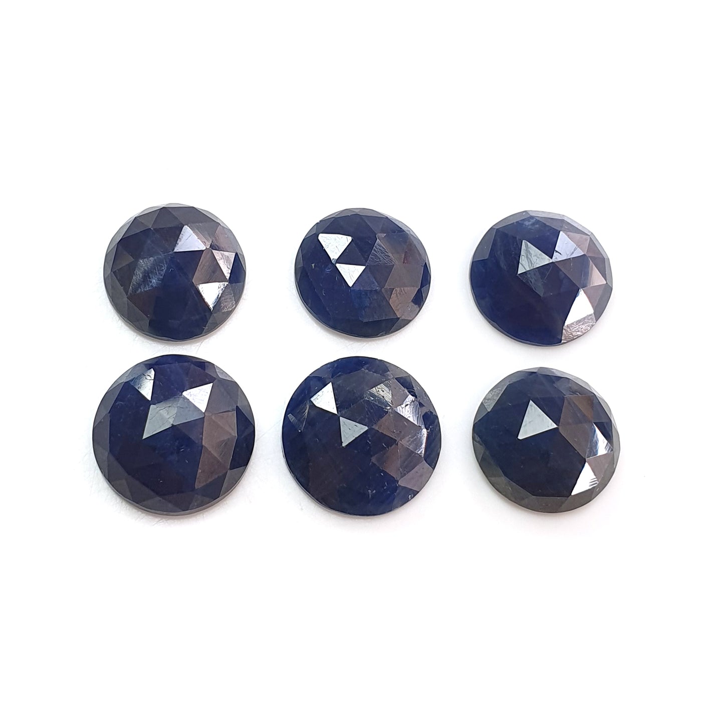 sapphire rose cut round shape