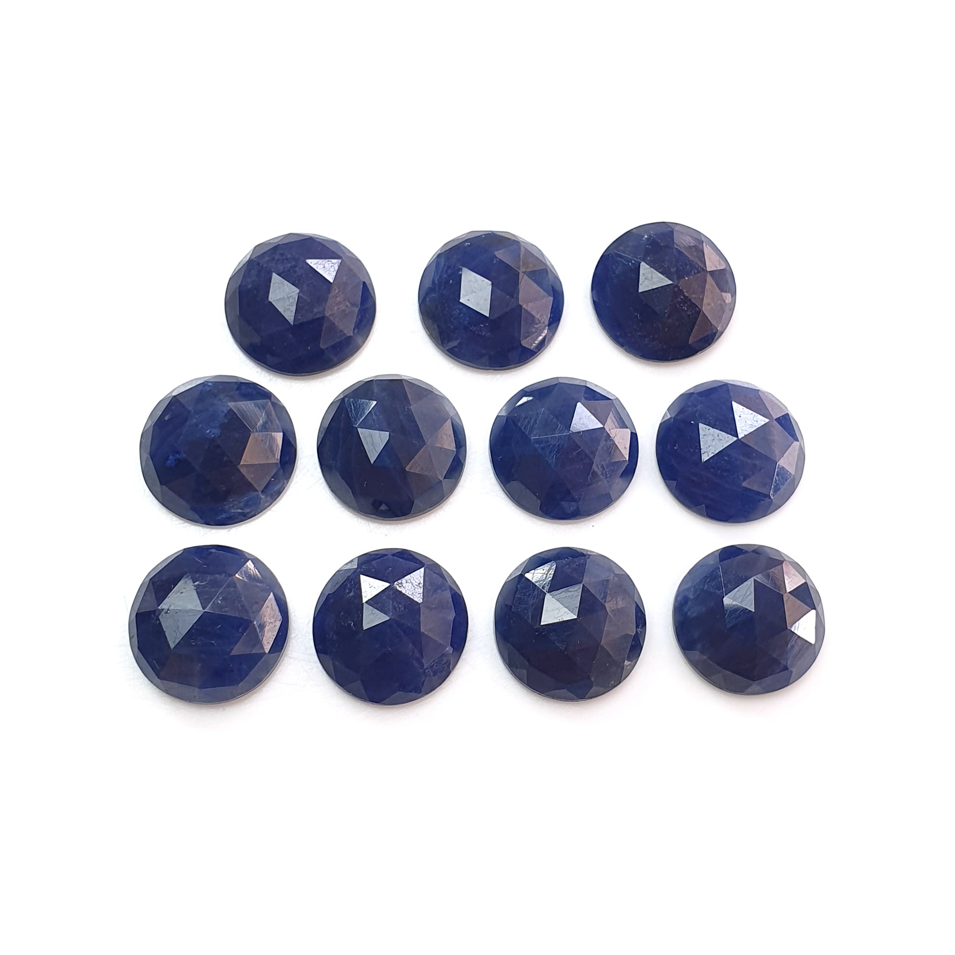 sapphire rose cut round shape
