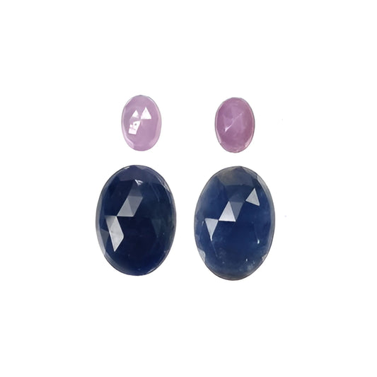 sapphire oval shape rose cut