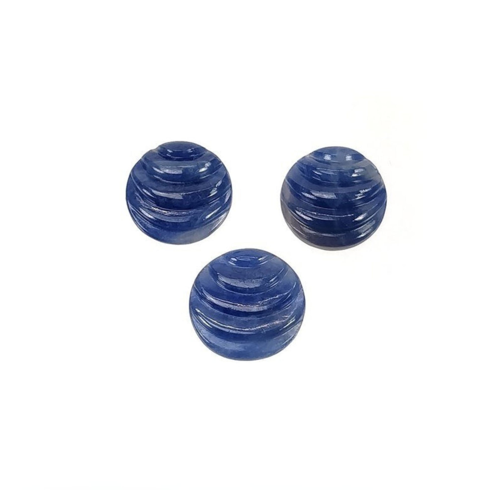 blue sapphire round carving
