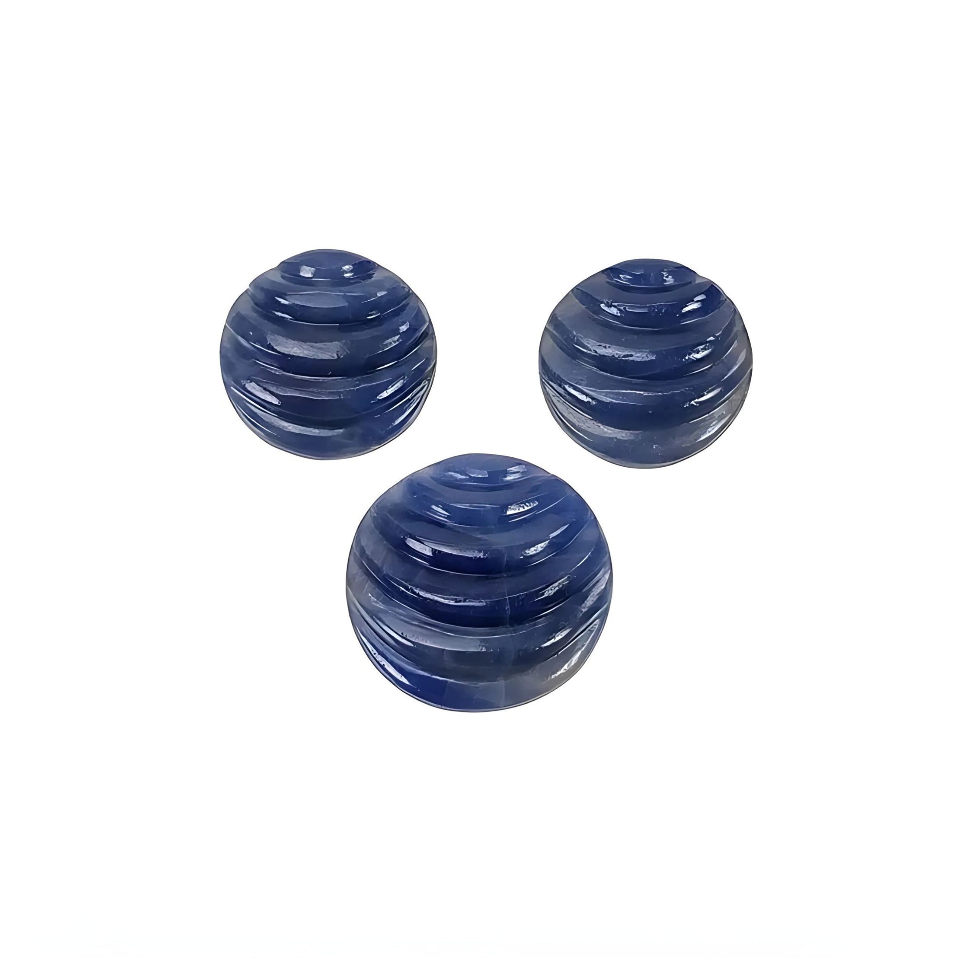 blue sapphire round carving