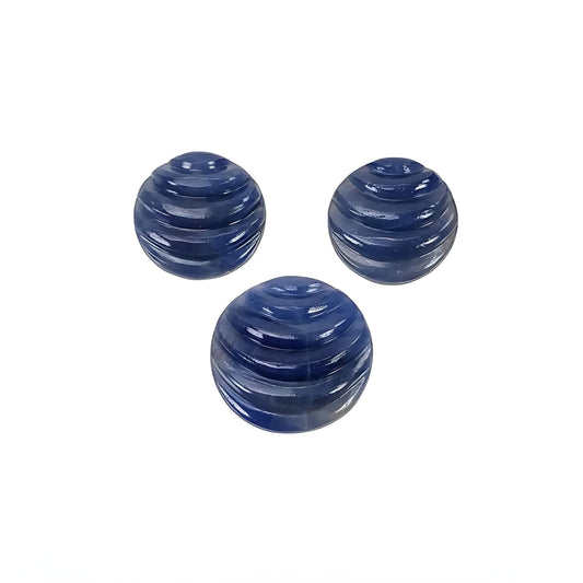 blue sapphire round carving