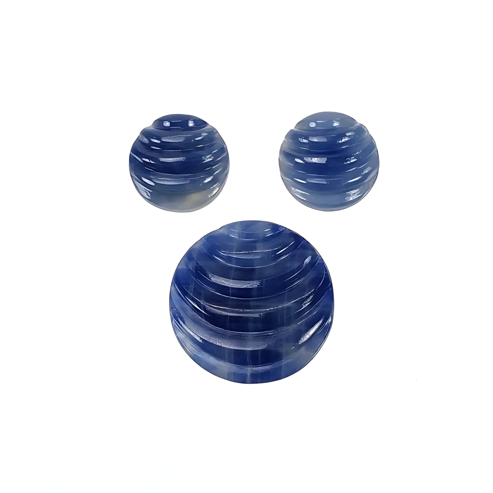 blue sapphire round carving