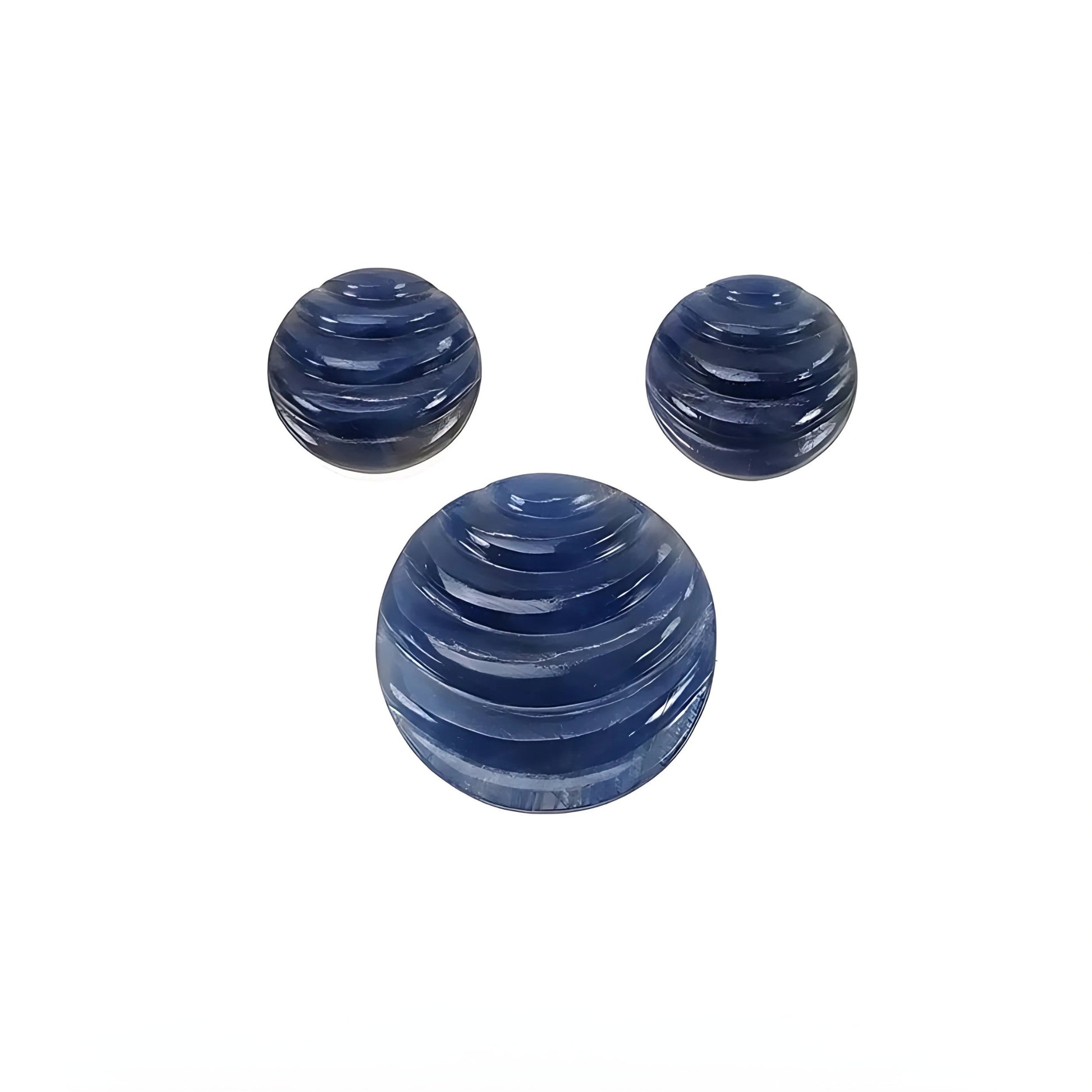 blue sapphire round carving