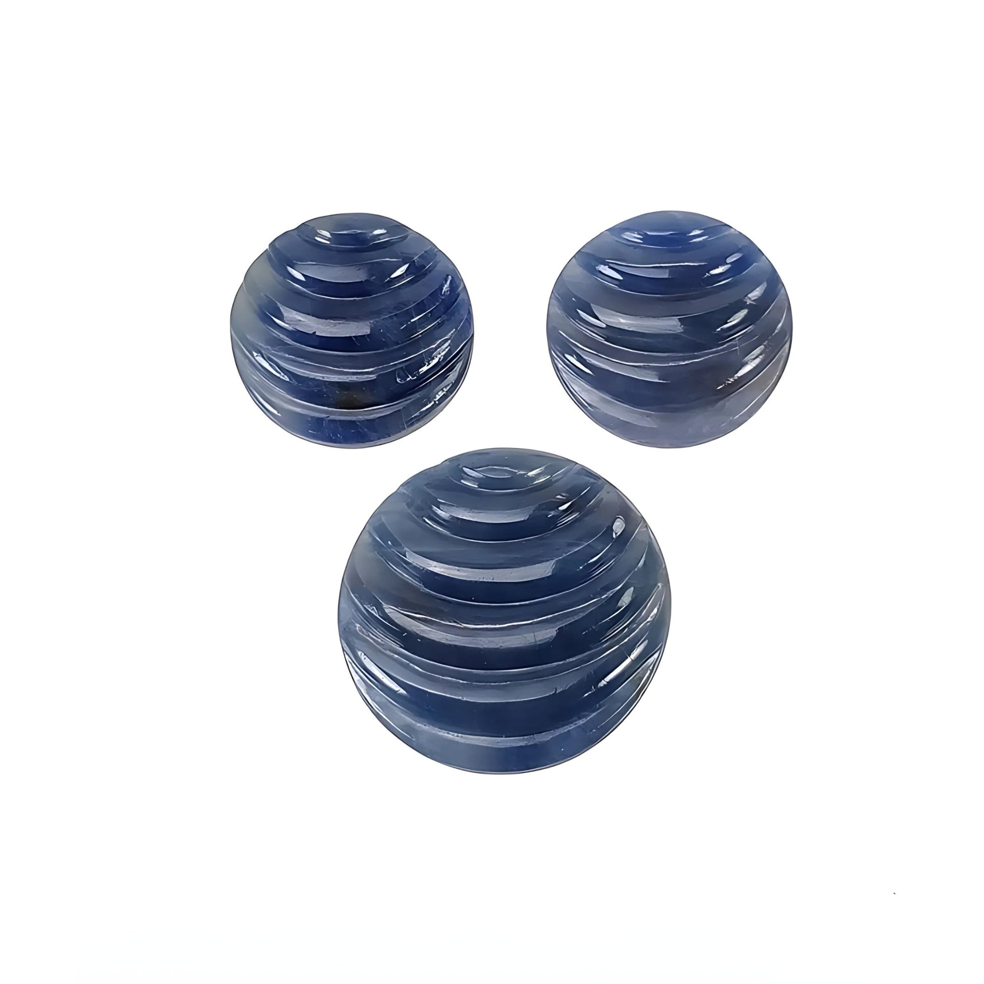 blue sapphire round carving