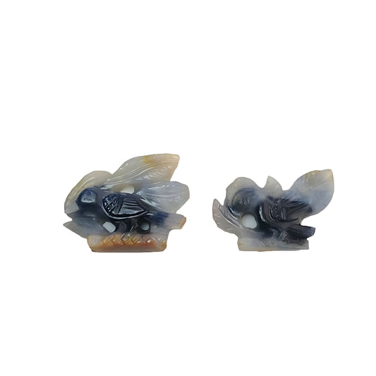 sapphire bird shape carving