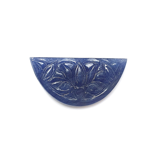 blue sapphire fancy carving