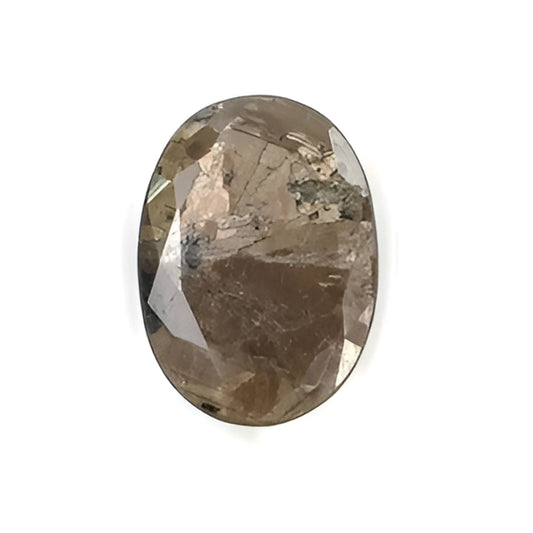 11.15cts Golden Chocolate Sapphire Gemstone Faceted Cut Natural Untreated Oval Shape