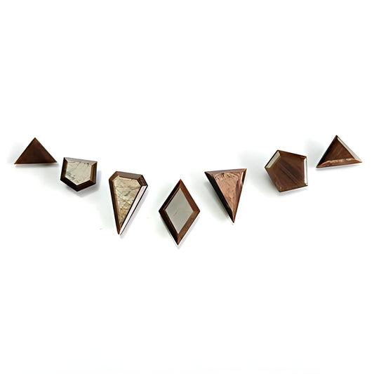 chocolate sapphire fancy faceted cut