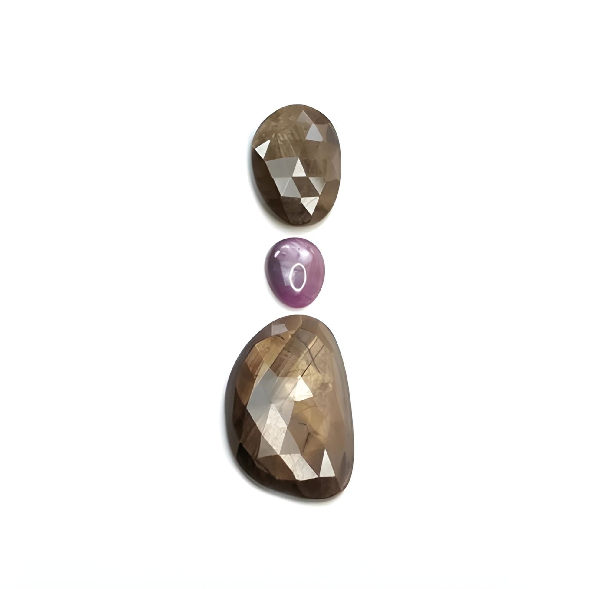 chocolate sapphire rose cut