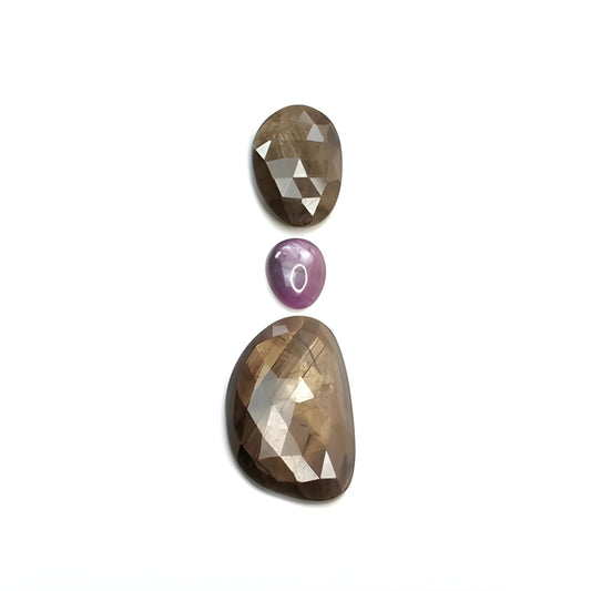 chocolate sapphire rose cut