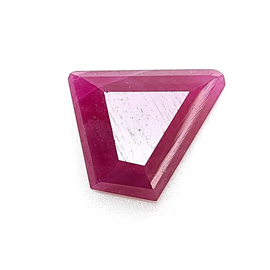 Ruby Gemstone Step Cut : 8.30cts Natural Untreated Unheated Red Ruby Trapezium Shape 14*16mm 1pc