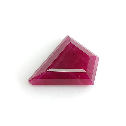Ruby Gemstone Step Cut : 11.40cts Natural Untreated Unheated Red Ruby Uneven Shape 20*14mm 1pc