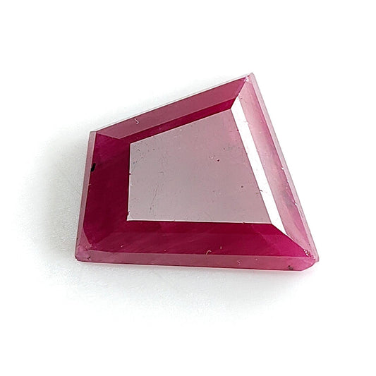 Ruby Gemstone Step Cut : 16.40cts Natural Untreated Unheated Red Ruby Trapezium Shape 18*16mm 1pc