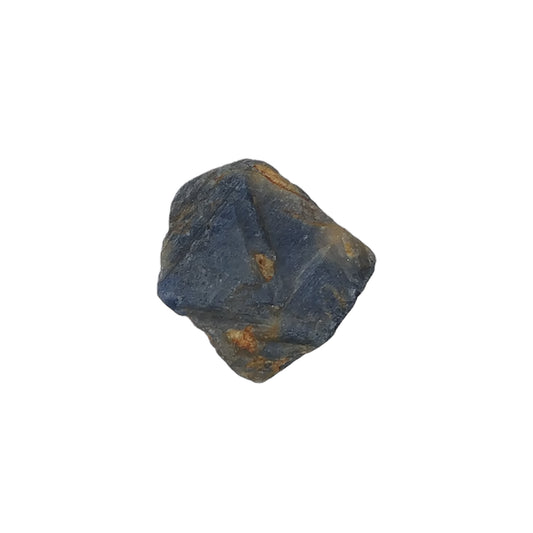 RECORD KEEPER Blue SAPPHIRE Gemstone Crystal : 144.65cts Natural Unheated Triangle Formative Sapphire Rough Specimen 31*25mm