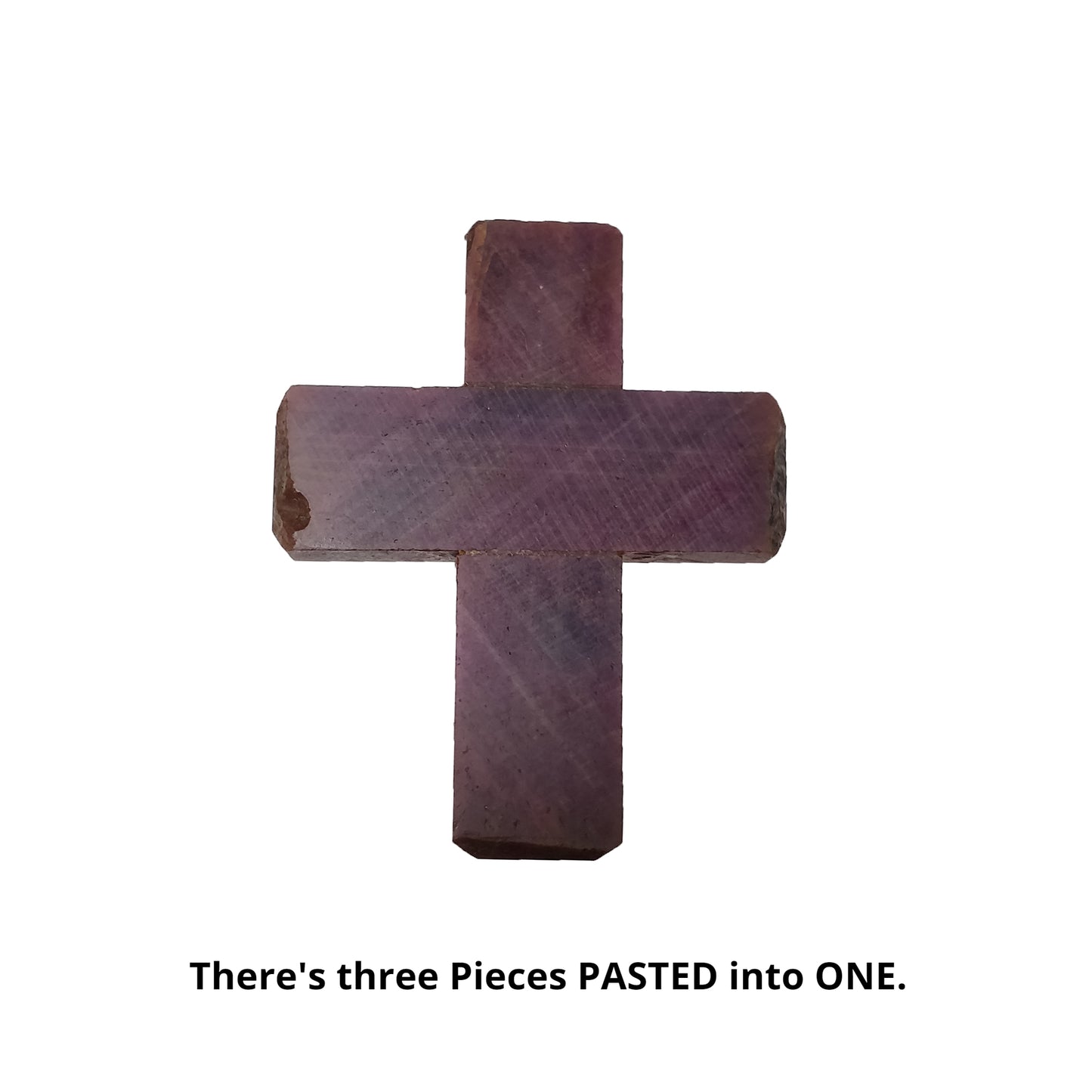 Red Ruby Gemstone Normal Cut : 137.70cts Natural Untreated Ruby Christian Jesus Cross 34.5*19.5mm