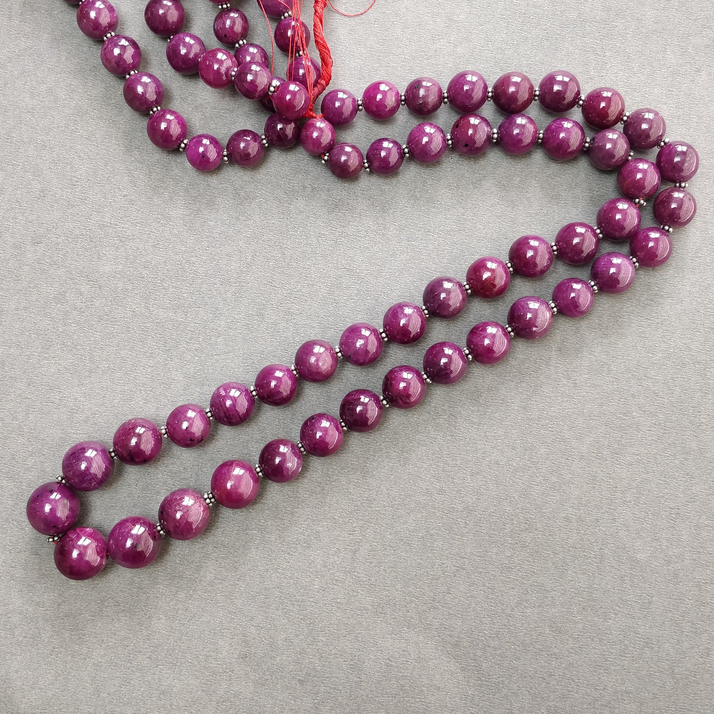 RUBY Gemstone Cabochon Loose Beads : 823cts(Approx) Natural Untreated Unheated Ruby Round Balls Shape Plain Beads 10mm - 14mm