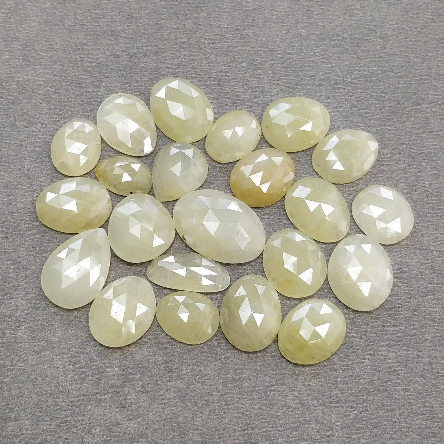 Blue & Multi Sapphire Gemstone Rose Cut : Natural Untreated Unheated Sapphire Multi Color Egg Shape Lots