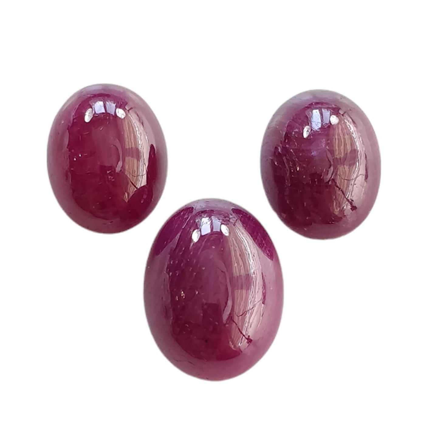 Ruby Gemstone Cabochon : Natural Untreated Unheated Red Ruby Oval & Cushion Shape
