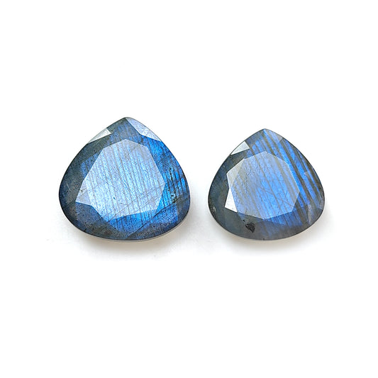 Labradorite Heart Faceted Cut