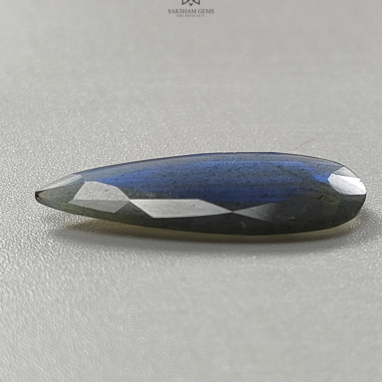 Rainbow Flashing Labradorite Fancy Cut: 7.60cts Natural Untreated Unheated Blue Labradorite Pear Shape 1pc For Jewelry 29*10mm