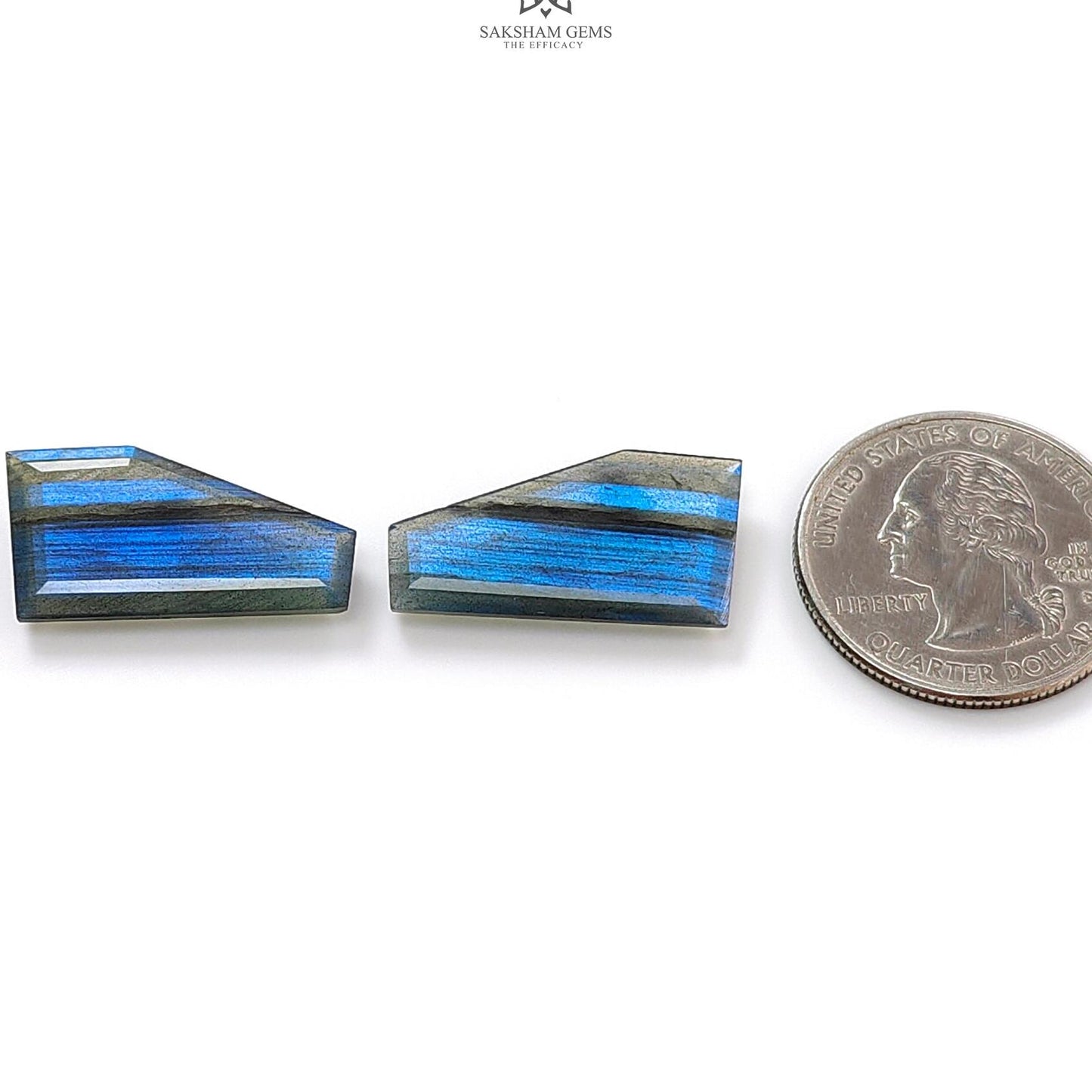 Labradorite Cabochon Fancy Cut: 19.00cts Natural Untreated Unheated Blue Labradorite Uneven Shape 1pc For Jewelry 25*13mm