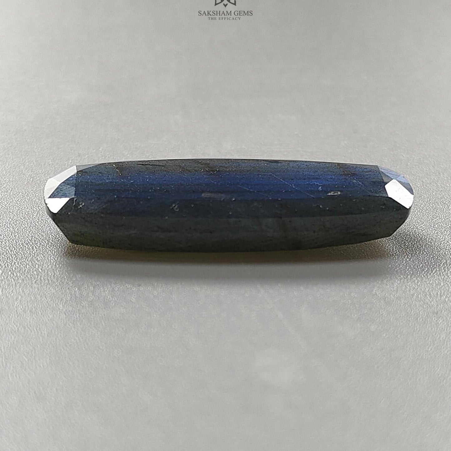 Labradorite Cabochon Fancy Cut: 50.70cts Natural Untreated Unheated Blue Labradorite Baguette Shape 1pc For Jewelry 42*19mm