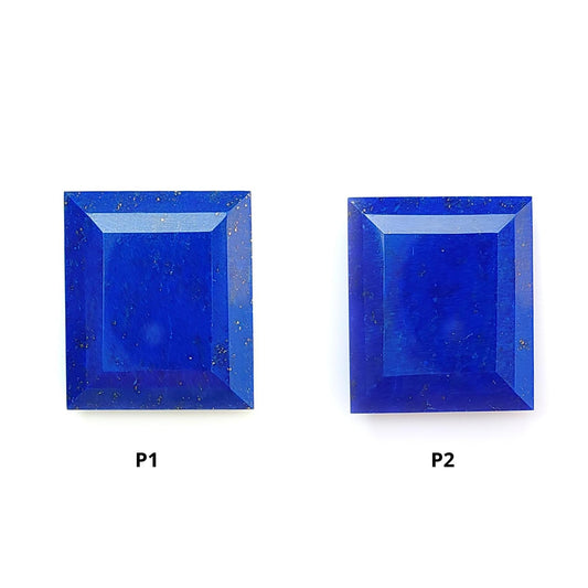 Lapis Lazuli Gemstone Faceted Cut: Natural Untreated Unheated Blue Lapis Lazuli Octagon Shape 1pc for Jewelry September Birthstone